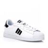 Zapatillas Mustang Agon deportivas infantiles blanco y negro