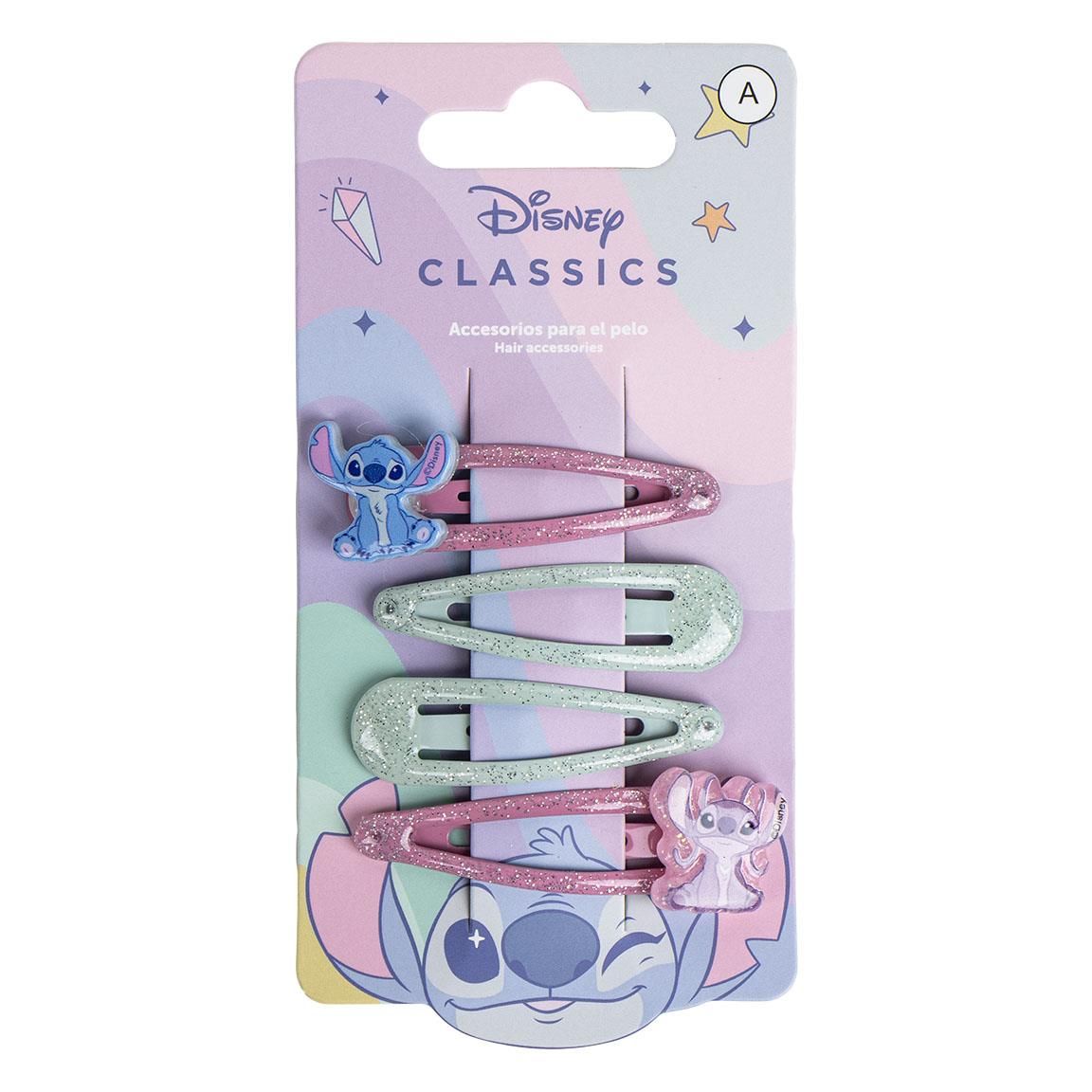 Clips 4 piezas Stitch