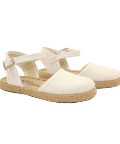 VALENCIANA HEBILLA LINEN BLANCO - Imagen 2