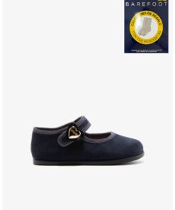 Merceditas Conguitos Barefoot Navy azul marino para niña