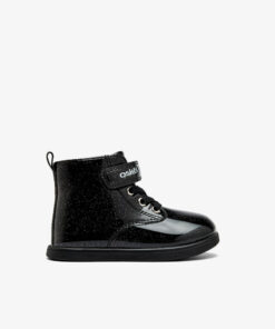 Botas Conguitos negras de charol con glitter